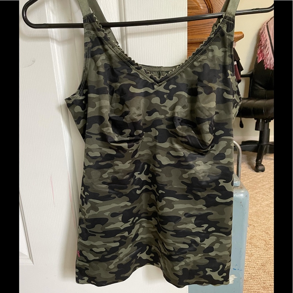 Ruby Ribbon Camisole.  Camouflage.  Size 38.